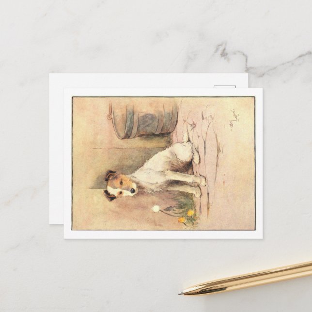 Cecil Aldin Postkarten (Vorderseite/Rückseite Beispiel)