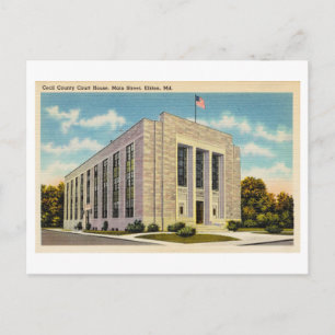 Cecil County Gerichtsgebäude in Elkton, Maryland,  Postkarte
