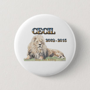 Cecil der Löwe Button
