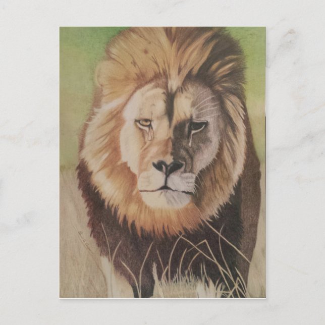 Cecil the Lion Postkarte (Vorderseite)