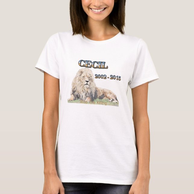 Cecil The Lion T-Shirt (Vorderseite)
