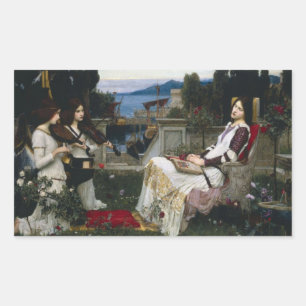 Cecilia (1895) rechteckiger aufkleber