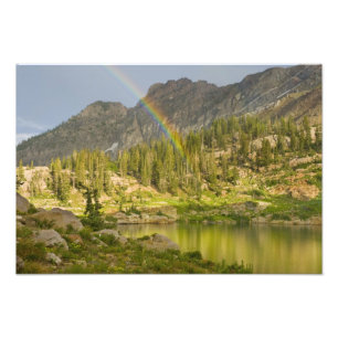 Cecret Lake mit Regenbogen über das Schloss von D Fotodruck