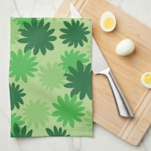 Cecropia Leaf Muster Green Kittuch Geschirrtuch