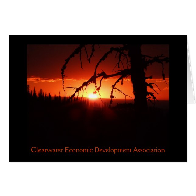 CEDA - Idaho-Sonnenuntergang-Karte. - Besonders (Vorderseite (Horizontal))