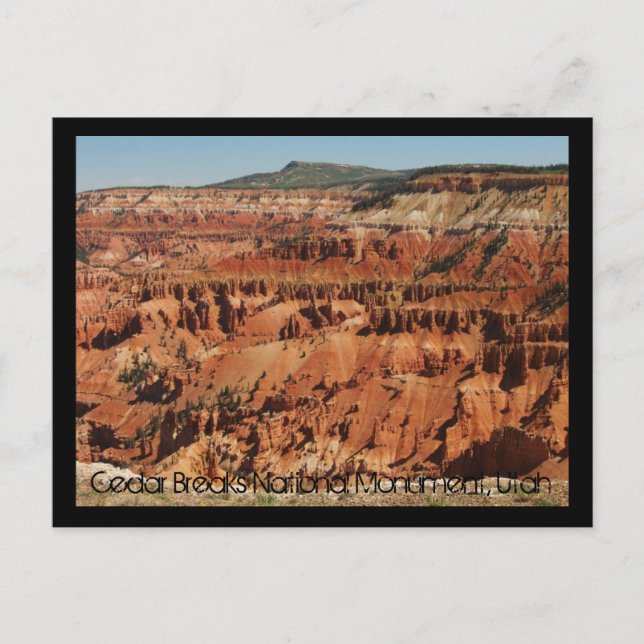 Cedar Breaks Nationaldenkmal Postkarte (Vorderseite)