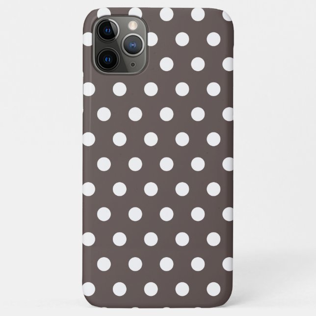 Cedar Brown Polka Dot Case-Mate iPhone Case (Rückseite)