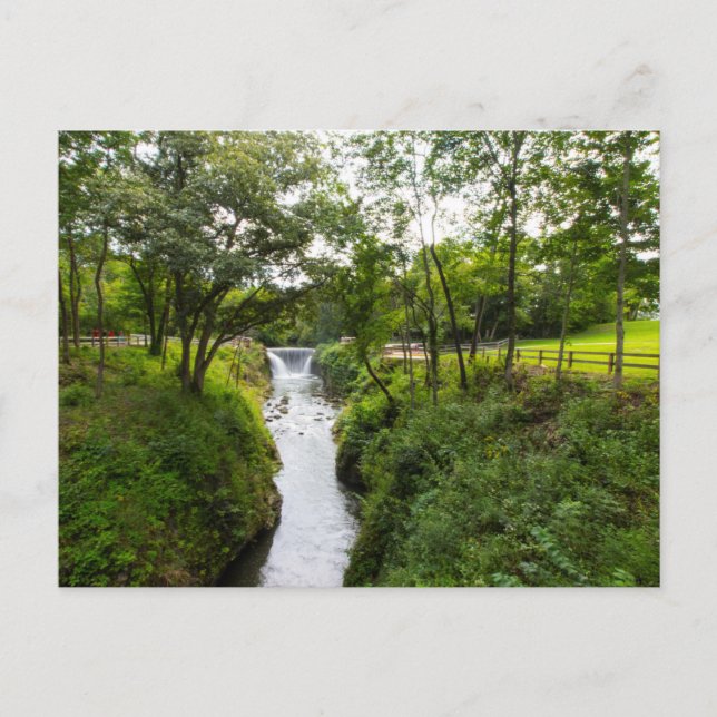 Cedar Cliff Falls, Cedarville, Ohio Postkarte (Vorderseite)