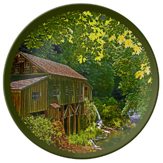 Cedar Creek Mahlgut-Mühle Porzellanteller
