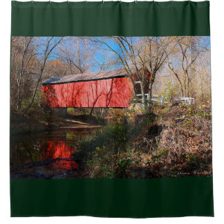Cedar Creek überdachte Brücke, Missouri Duschvorhang