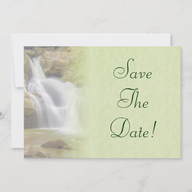 Cedar Falls Wedding Save the Date Einladung (Vorderseite)