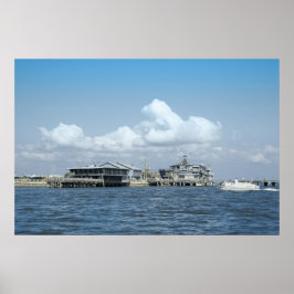 Cedar Key Waterfront Print Poster