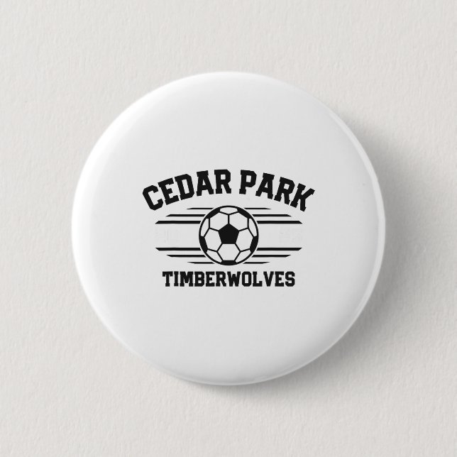 Cedar Park Timberwolves Soccer Ll 2025  Button (Vorderseite)