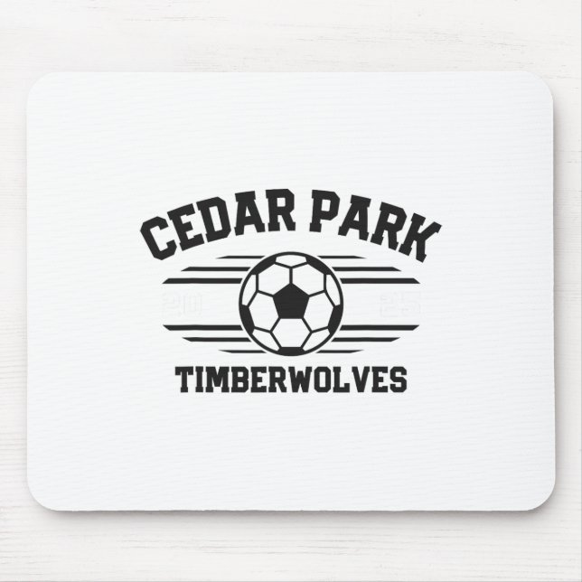 Cedar Park Timberwolves Soccer Ll 2025  Mousepad (Vorne)