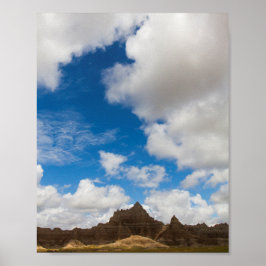 Cedar Pass Area, Badlands National Park, SD Poster