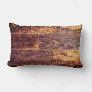 Cedar Planks rustikales Holzkornmuster Lendenkissen