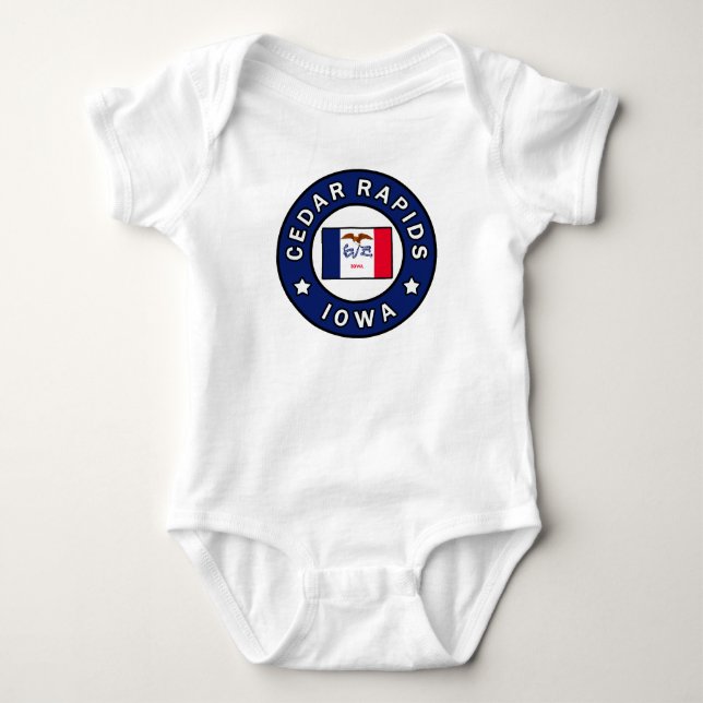 Cedar Rapids Iowa Baby Strampler (Vorderseite)