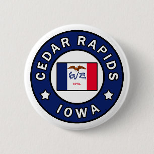 Cedar Rapids Iowa Button