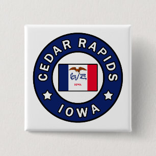 Cedar Rapids Iowa Button