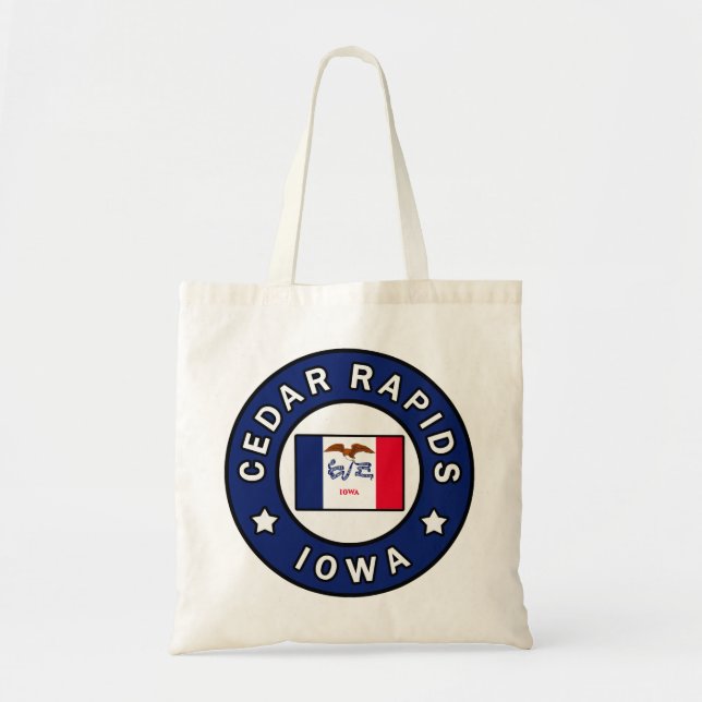 Cedar Rapids Iowa Tragetasche (Vorne)