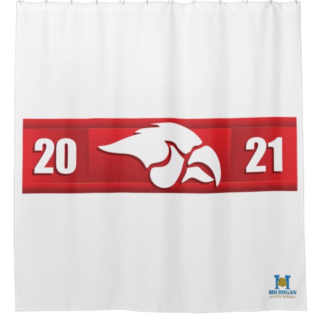 Cedar Springs Red Hawks #2 Duschvorhang (Vorderseite)