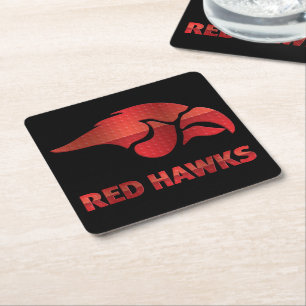 Cedar Springs Red Hawks #5 Rechteckiger Pappuntersetzer