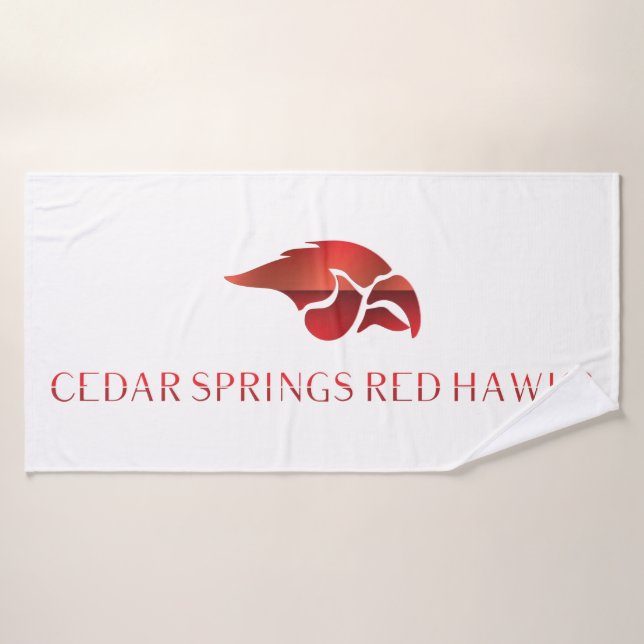 Cedar Springs Red Hawks #7 (Serviette de bain)