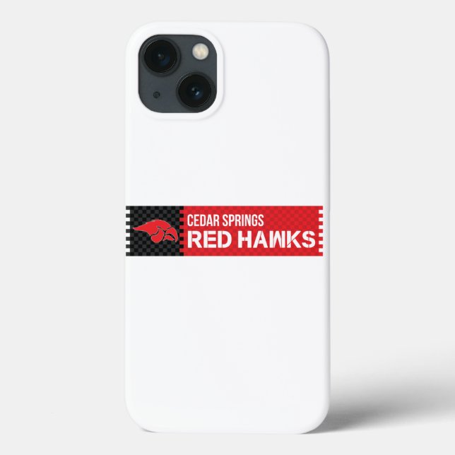 Cedar Springs Red Hawks Case-Mate iPhone Hülle (Rückseite)