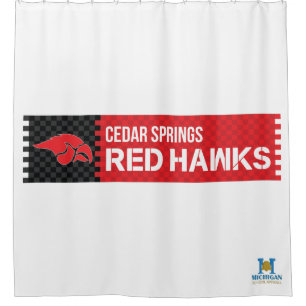 Cedar Springs Red Hawks Duschvorhang