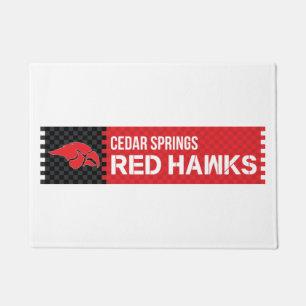 Cedar Springs Red Hawks Fußmatte