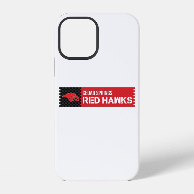 Cedar Springs Red Hawks iPhone 12 Hülle (Rückseite)