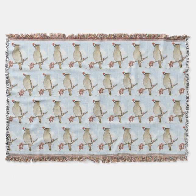Cedar Waxwing Decke (Vorderseite)