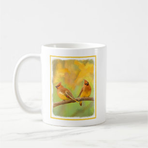 Cedar Waxwing Malerei - Niedliche Original Hunde K Kaffeetasse