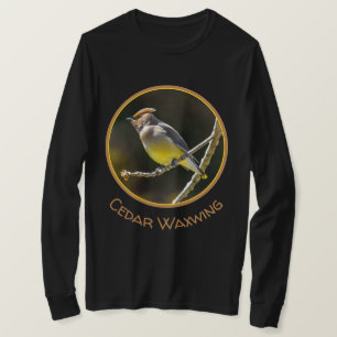 Cedar Waxwing Songbird Original Wild Bird Foto T-Shirt
