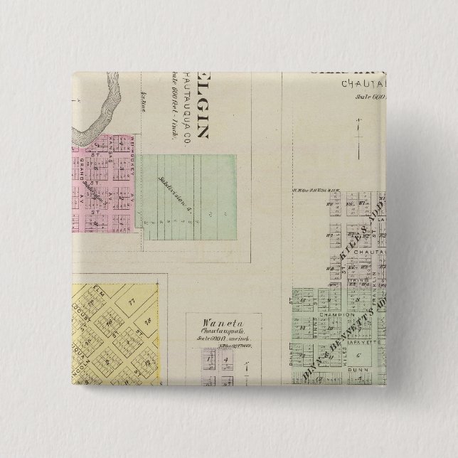 Cedarvale, Elgin, Chautauqua Springs, Kansas Button (Vorderseite)