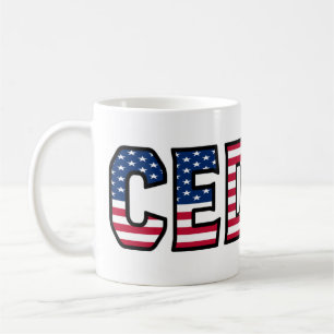 Cedrik Nom Prénom USA tasse en céramique personnal