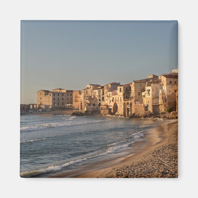 Cefalu, Küstenstadt auf Sizilien Magnet (Vorne)