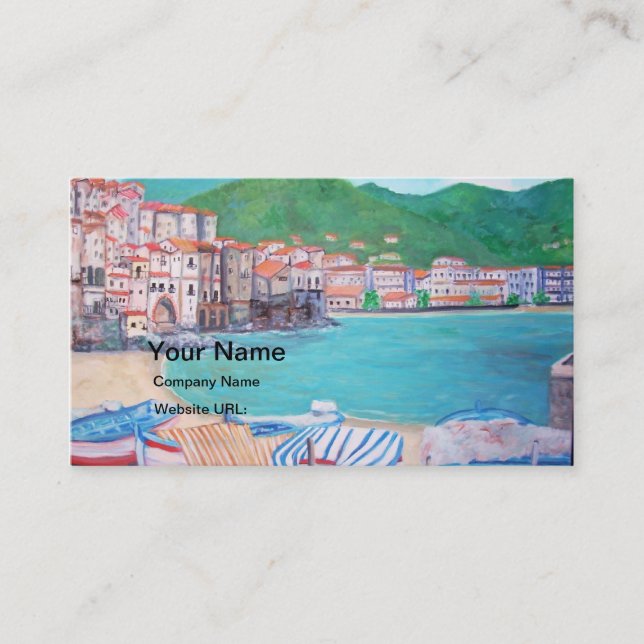 Cefalu, Sizilien-Visitenkarte Visitenkarte (Vorderseite)