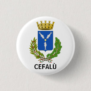 Cefalù Wappen - Sizilien Button