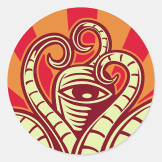 CEHPALOPOD CIRCLE-Aufkleber Runder Aufkleber