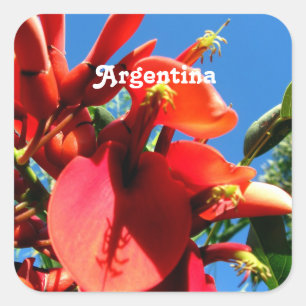 Ceibo Quadratischer Aufkleber