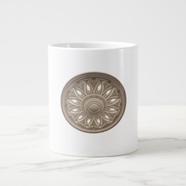 Ceiling Rosette with LED Uplighting Jumbo-Tasse (Vorderseite)