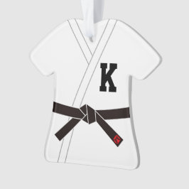 Ceinture noire (personnalisable initiale)