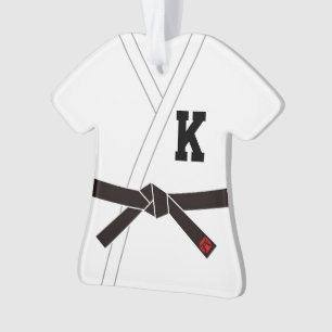 Ceinture noire (personnalisable initiale)