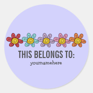 CELA APPARTIENT À BONS Stickers Fleur Doodle