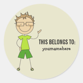 CELA APPARTIENT À Sticker pour un garçon