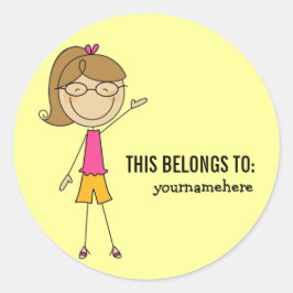 CELA APPARTIENT À Sticker pour une fille