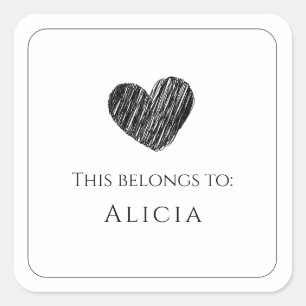 Cela Appartient Au Étiquette Sticker