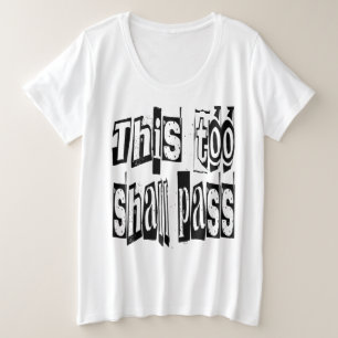 Cela aussi passera Motivational Scrire Typographie