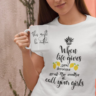 Cela Pourrait Être Vodka Café Mug Script manuscrit